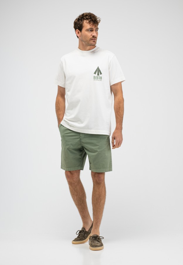 Afbeelding van M2613048 Titan White - Army Carlow - Loose Tee - Butcher of Blue